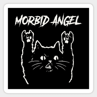 morbid angel metal cat Sticker